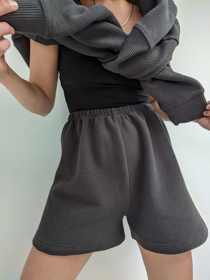 Chloe Rippled Cotton Short