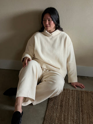 Mia Rippled Cotton Pullover