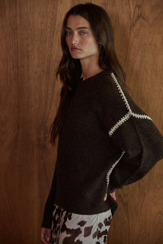 Two Tone Stitch Sweater