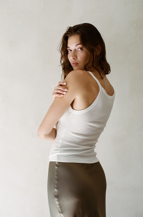 100% Organic Cotton Garment Washed Tank