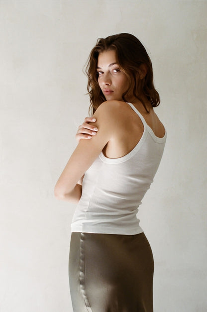 100% Organic Cotton Garment Washed Tank