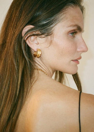 Message in a Bottle Earrings - Gold