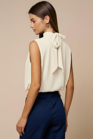 Evelyn mock neck blouse