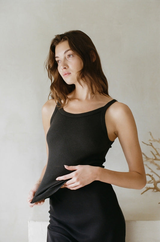 100% Organic Cotton Garment Washed Tank