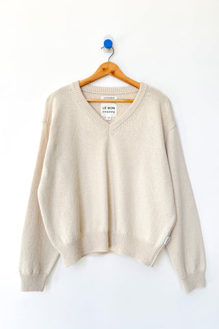 Abby Cotton V-neck Sweater