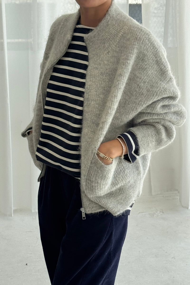 Alpaca Zip Front Jacket