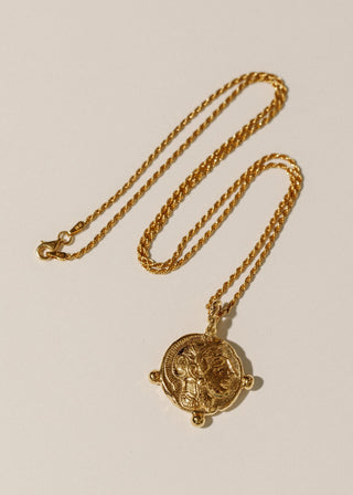 Athena's Allegory Necklace - Gold