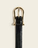 Black Leather-snake Embossed