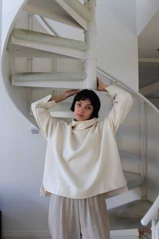 Mia Rippled Cotton Pullover