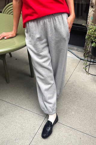 French Terry Balloon Pant - Melange Grey