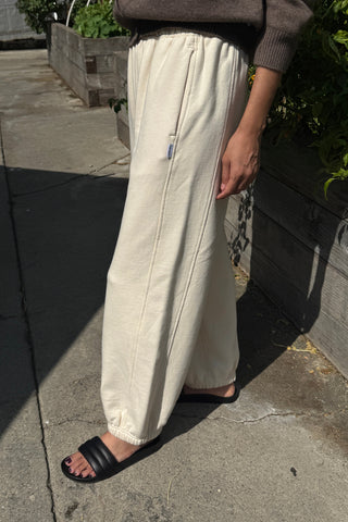 French Terry Balloon Pant - Naturel