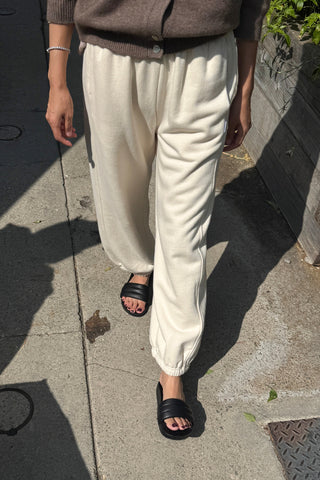 French Terry Balloon Pant - Naturel