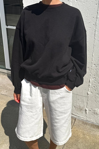 French Terry Core Sweatshirt - Black