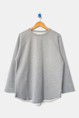 French Terry Raglan Tee - Melange Grey