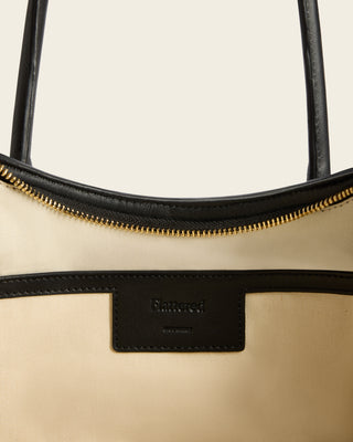 Gaia Tote Bag - Black Leather