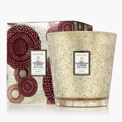 Gilt Pomander + Hinoki 3 Wick Hearth