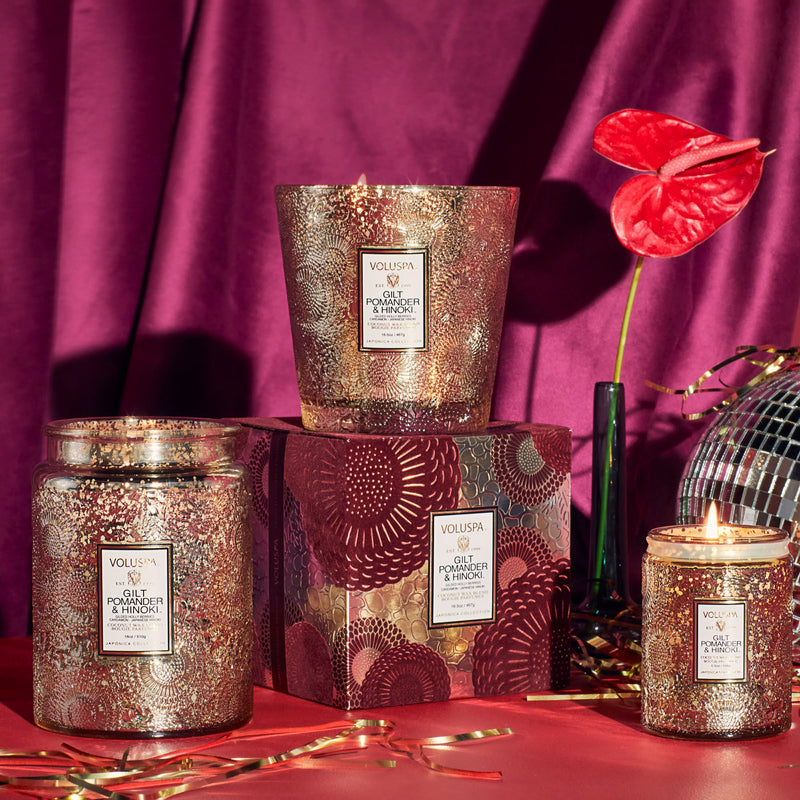 Gilt Pomander + Hinoki 5.5Oz Small Jar