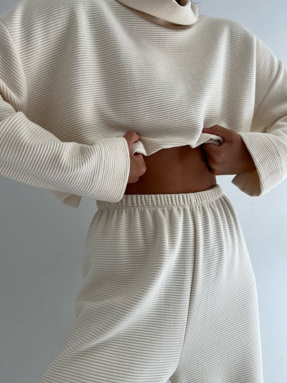 Mia Rippled Cotton Pullover