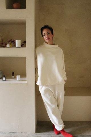 Mia Rippled Cotton Pullover