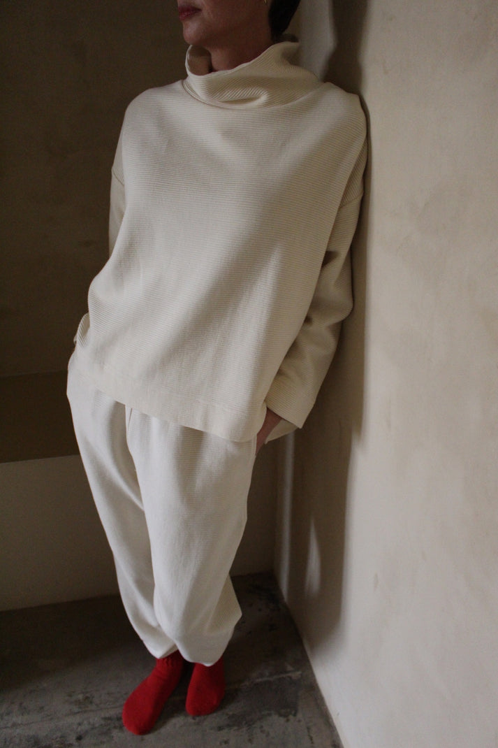 Mia Rippled Cotton Pullover