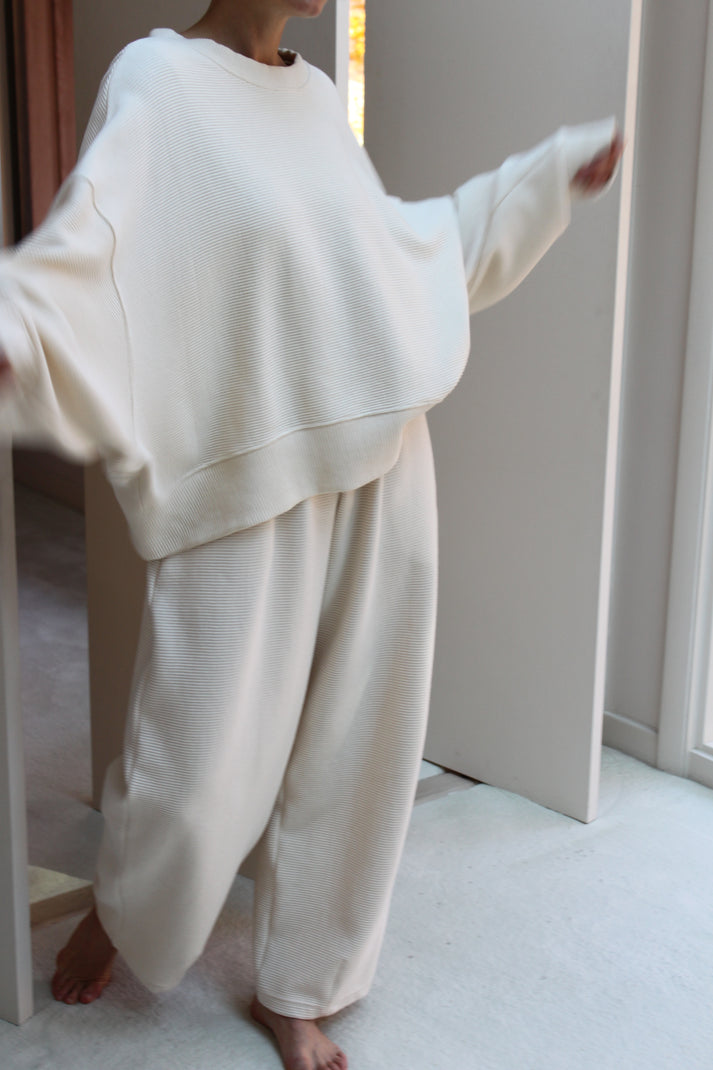 Camden Rippled Cotton Curve Pant