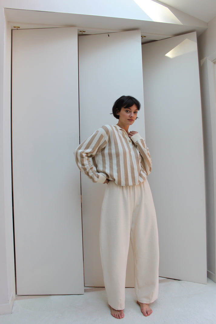 Camden Rippled Cotton Curve Pant