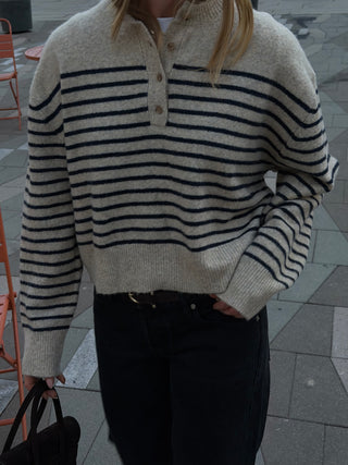 Brigette Half Button Down
