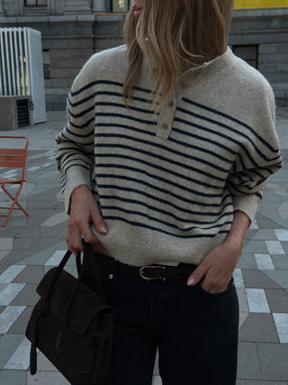 Brigette Half Button Down