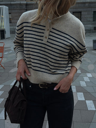 Brigette Half Button Down