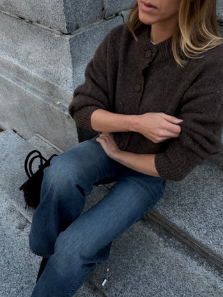 The Cashmere Fleck Cardi