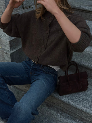 The Cashmere Fleck Cardi