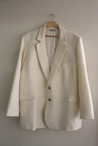 Skyler Woven Silk Blazer