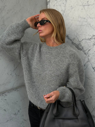 Elio Crew Neck Alpaca Sweater
