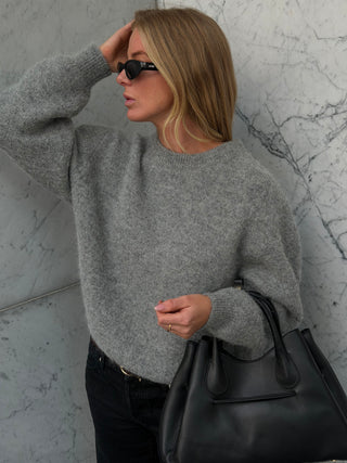Elio Crew Neck Alpaca Sweater