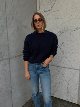 Elio Crew Neck Alpaca Sweater