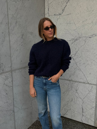 Elio Crew Neck Alpaca Sweater