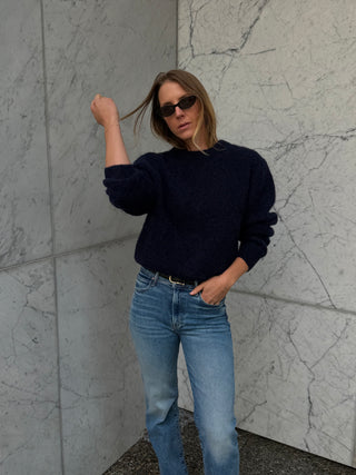 Elio Crew Neck Alpaca Sweater