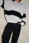 Flax + Onyx Stripe