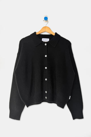 Lou Cashmere Cardigan - Black