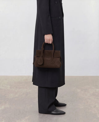 Lydia Mini Bag - Chocolate Suede