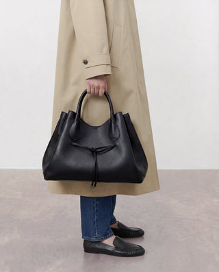 Maris Tote Bag - Black Leather