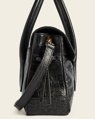 Lydia Mini Bag Croco - Black Croco
