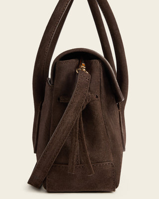 Lydia Mini Bag - Chocolate Suede