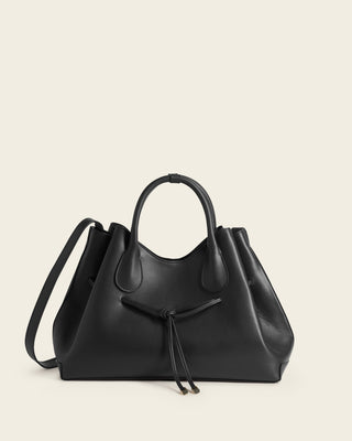 Maris Tote Bag - Black Leather