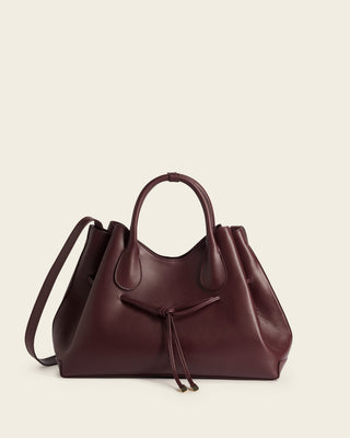 Maris Tote Bag - Burgundy Leather