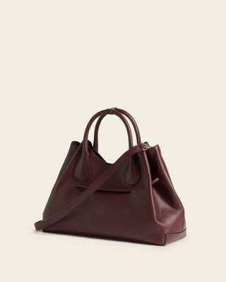 Maris Tote Bag - Burgundy Leather