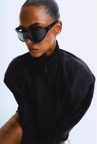 Melanite sunglasses in Black/Smoke