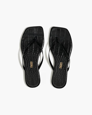 Square Toe Lily - Sable Croc