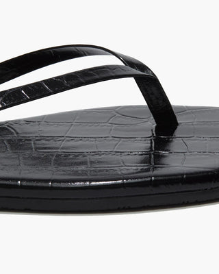 Square Toe Lily - Sable Croc