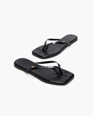 Square Toe Lily - Sable Croc